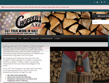 Tablet Screenshot of chopper1axe.com